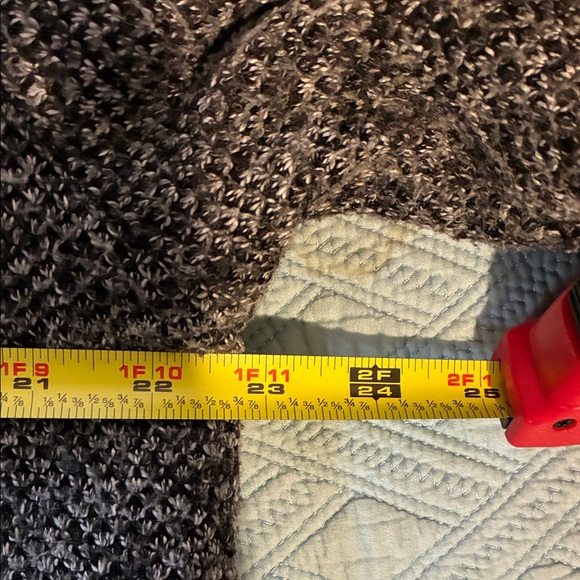 Orvis Men's Charcoal and Black Zip-Up Sweater - Picture 4 of 6